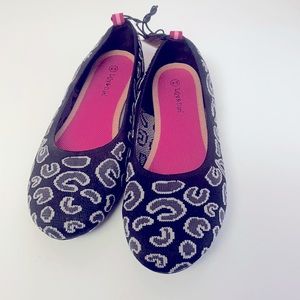 Lilly and Dan fabric leopard print ballet flat size 4/5